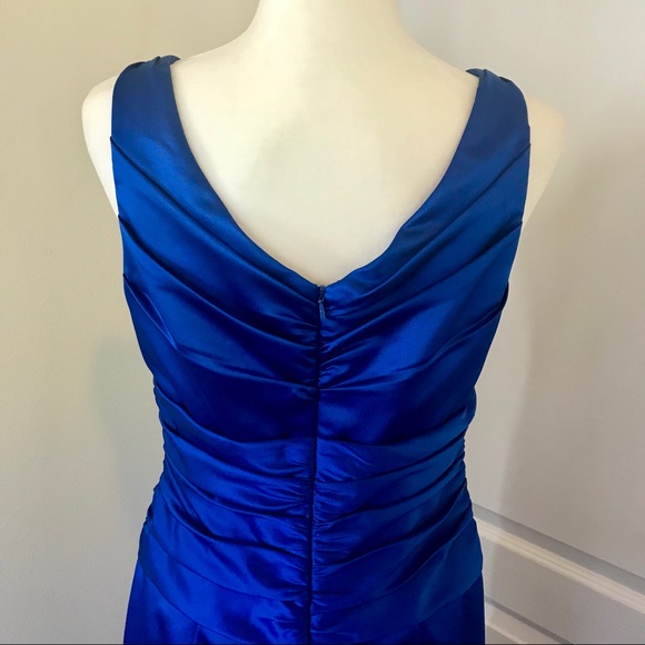 short navy blue prom dress Custom Made A Line Dresses, Short Lace Homecoming Color:Roayl Blue light blue tube top P1370
